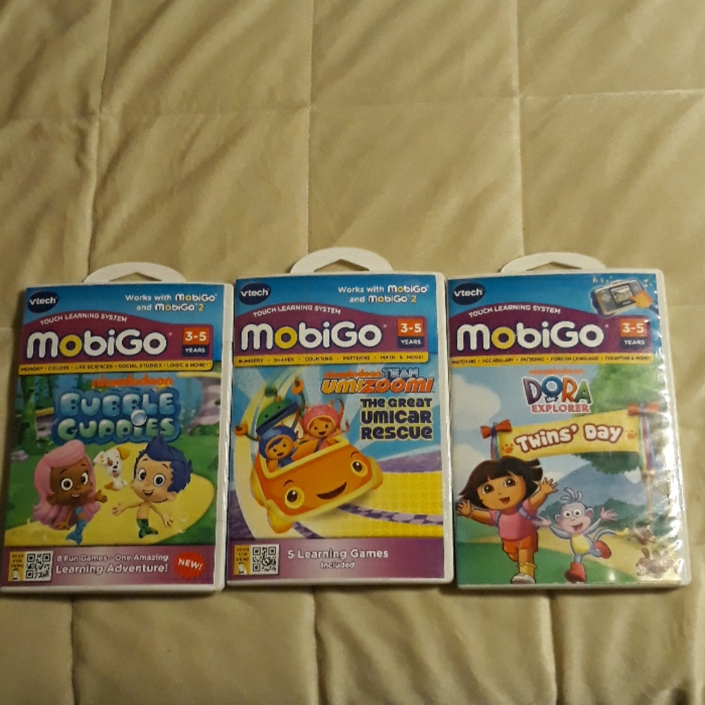 (3) vtech  games